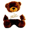 Click4Deal Big Teddy Bear 3 Feet Long Wearing A Be My Valentine T-Shirt (Bear 91 Cm) (Dark Brown)