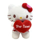 The Trendy Turtle Personalized Hello Kitty Plush Stuffed Animal - Multi, Model PERHK, Soft Polyester Toy for Valentine's Day