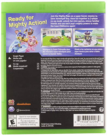 U&I Entertainment Paw Patrol Mighty Pups Save Adventure Bay - Xbox One Game, Model OG02096