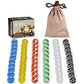 Yellow Mountain Imports 60 Pieces Translucent Chinese Checkers Glass Marbles With Petal Design - 14 Millimeters