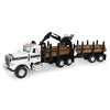 TOMY Big Farm Peterbilt Model 367 Logging Truck with Pup Trailer - Multi Color - Pretend Play for Ages 3 to 5