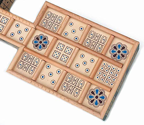 We Games Royal Game Of Ur, Ancient Strategy Board Games For Adults, Solid Wood And Beautifully Designed Board With Storage Drawers, Travel Games For Adults, Table Games For 2