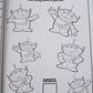Toy Story 4 Gigantic 224 Page Coloring Book - 7.75 x 10.75 Inches