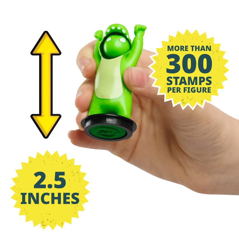 P.M.I. Gang Beasts Stampers for Kids  Mini Stamps for Kids  5 Pack Set  16 Kids Stamps to Collect  Official Gang Beasts Stampers