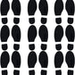 24Pcs Spy Agent of Truth Footprint Floor Decals Stickers Classroom Line Up Floor Decals Black Footprint