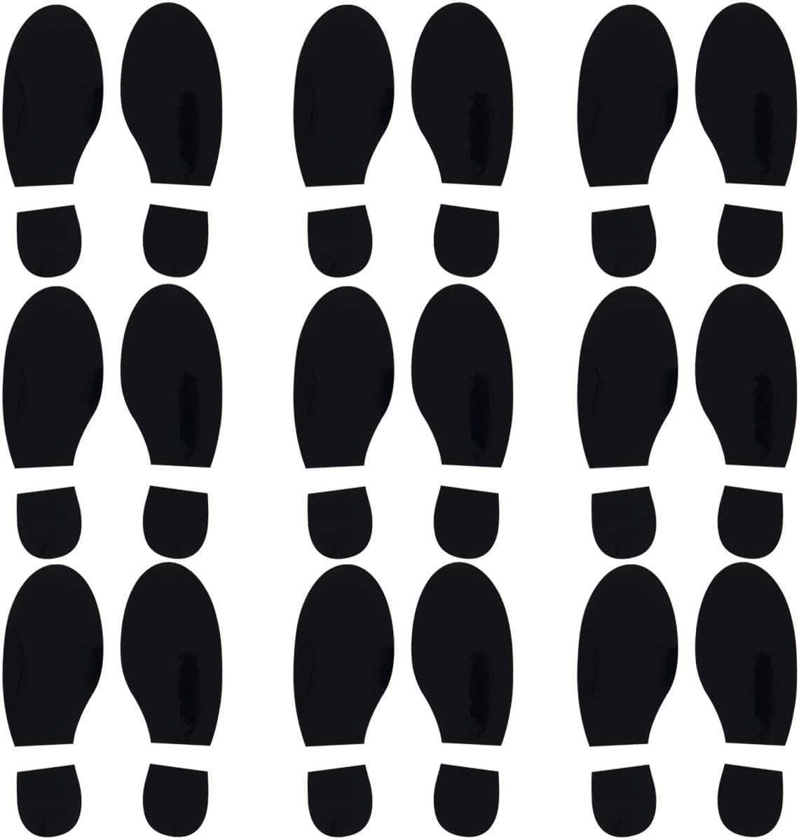 24Pcs Spy Agent of Truth Footprint Floor Decals Stickers Classroom Line Up Floor Decals Black Footprint