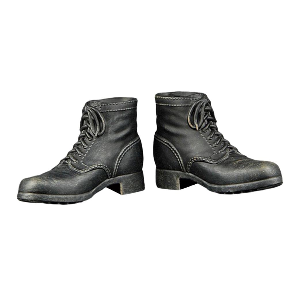 FABLOFT New Handmade 1/6th Soldier Combat Boots Shoes For 12 Action Figure Body A