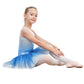 Eqsjiu Dance Dress Ballet Tutu Gymnastics Leotard With Skirts Dresses For Girls Size 9-10 Years Old Blue Snowflake Dance Perform