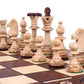 Beautiful Handcrafted Wooden Chess Set With Wooden Board And Handcrafted Chess Pieces - Gift Idea Products (16' (40 Cm) Brown)