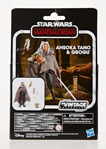 STAR WARS The Vintage Collection Ahsoka Tano and Grogu Deluxe Action Figure Set  8 Pieces