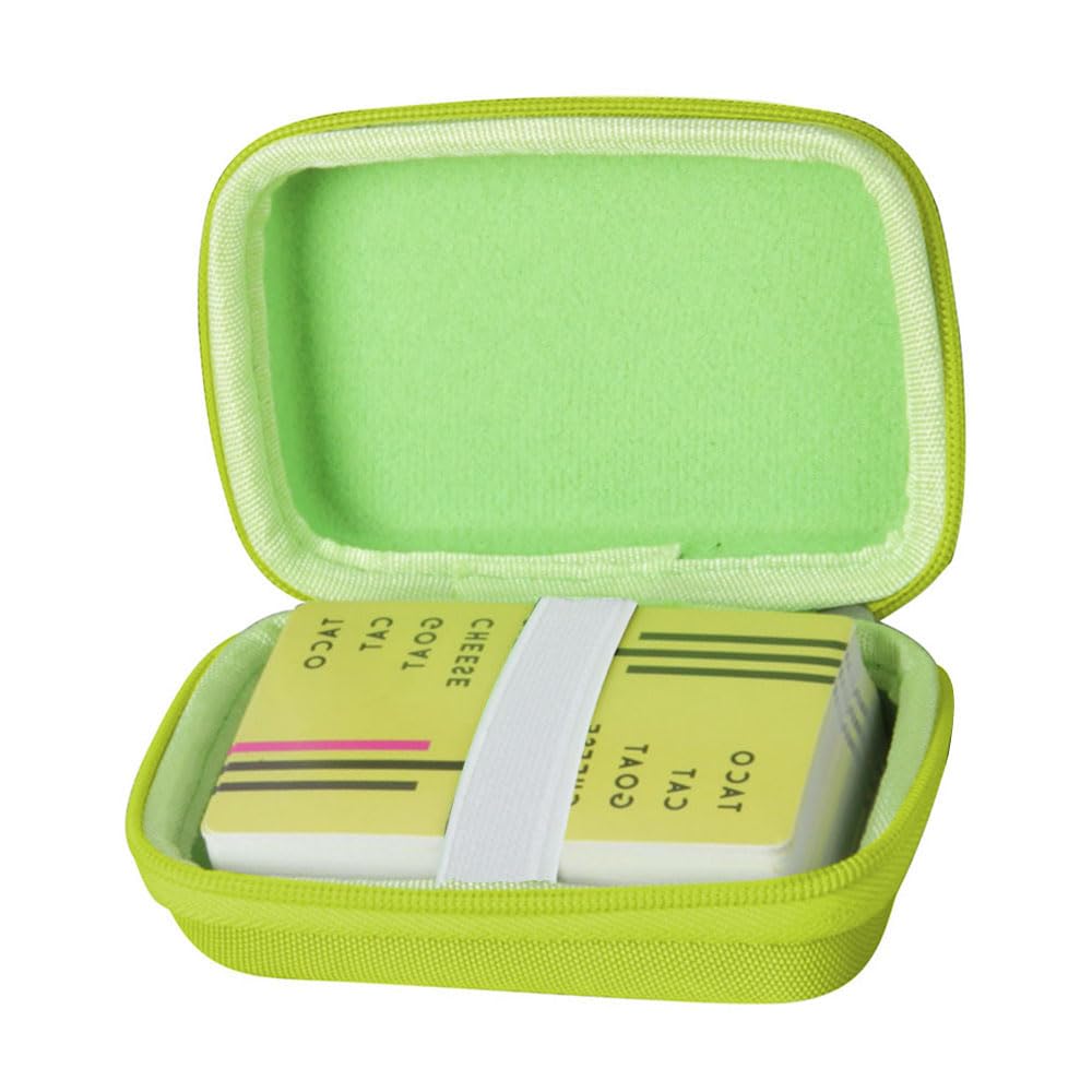 adada Travel Case for Taco Cat Goat Cheese Pizza - Not Including Cards (Green)