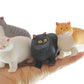 4 Fat Stretchy Cat Crushed Bead Sand Filled - Kitty Lover Sensory Fidget Toy Weighted (4 Fat Cats (All 4 Colors))