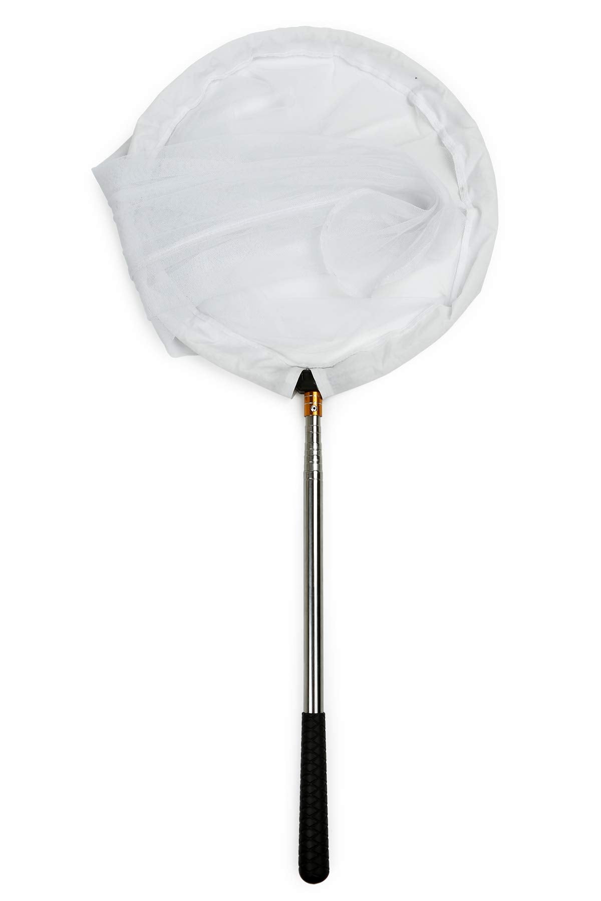 RESTCLOUD Insect and Butterfly Net - 16" Ring, 36" Net Depth, 59" Adjustable Stainless Steel Handle