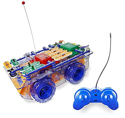 Snap Circuits R/C Snap Rover Electronics Discovery Kit - SCROV-10, Black, Cardboard, STEM Learning Toy