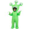 Comin Halloween Inflatable Alien Costume Kids Cosplay Costumes Funny Ride On Blow Up Costumes Alien Suit For Teens (55'')