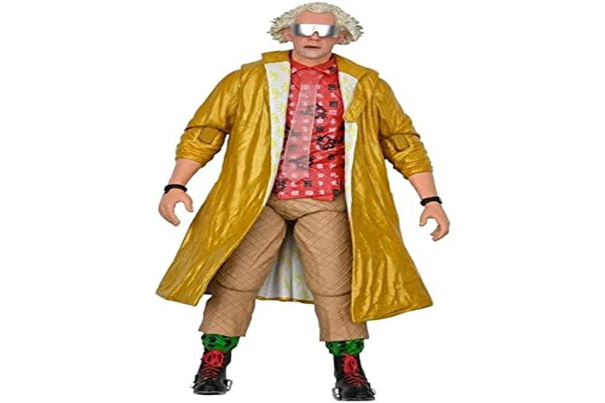 NECA Back to The Future Ultimate Doc Brown Action Figure 18cm Multicolor PVC Model 200377