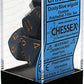 Chessex Manufacturing 25426 Opaque Dusty Blue With Copper Polyhedral Dice Set Of 7