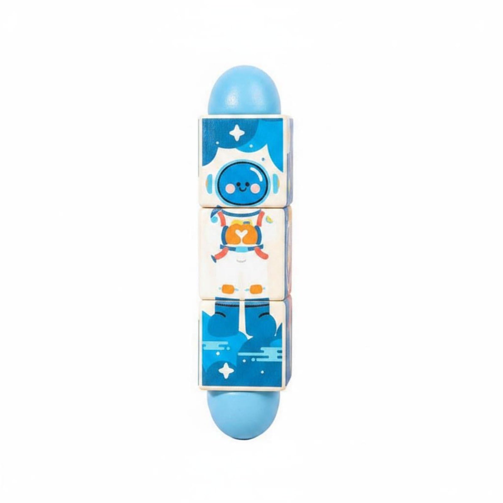 Styleheaven HandEye Coordination Wooden Rotating Game Grasping Wooden Creature Game Blocks Educational Cartoon Creature Block T