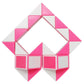 Mipartebo Magic Snake Cube Twist Puzzle 36 Wedges Large Size Twist Fidget Snake Toys Gift Party Favors Game Goodie Bag Fillers Christmas Stocking Stuffers For Kids Adults Teens Pink