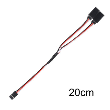 ACEIRMC 6Pcs 200mm Servo Extension Cord Wire Cable RC Car Helicopter Servo Receiver Y Extension Cord Wire Lead (200mm)