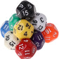 10 Pcs Polyhedral Dice for Dungeons and Dragons 16 Sided Dice Set Polyhedral Dice with Other Table Games with Random Multi Color