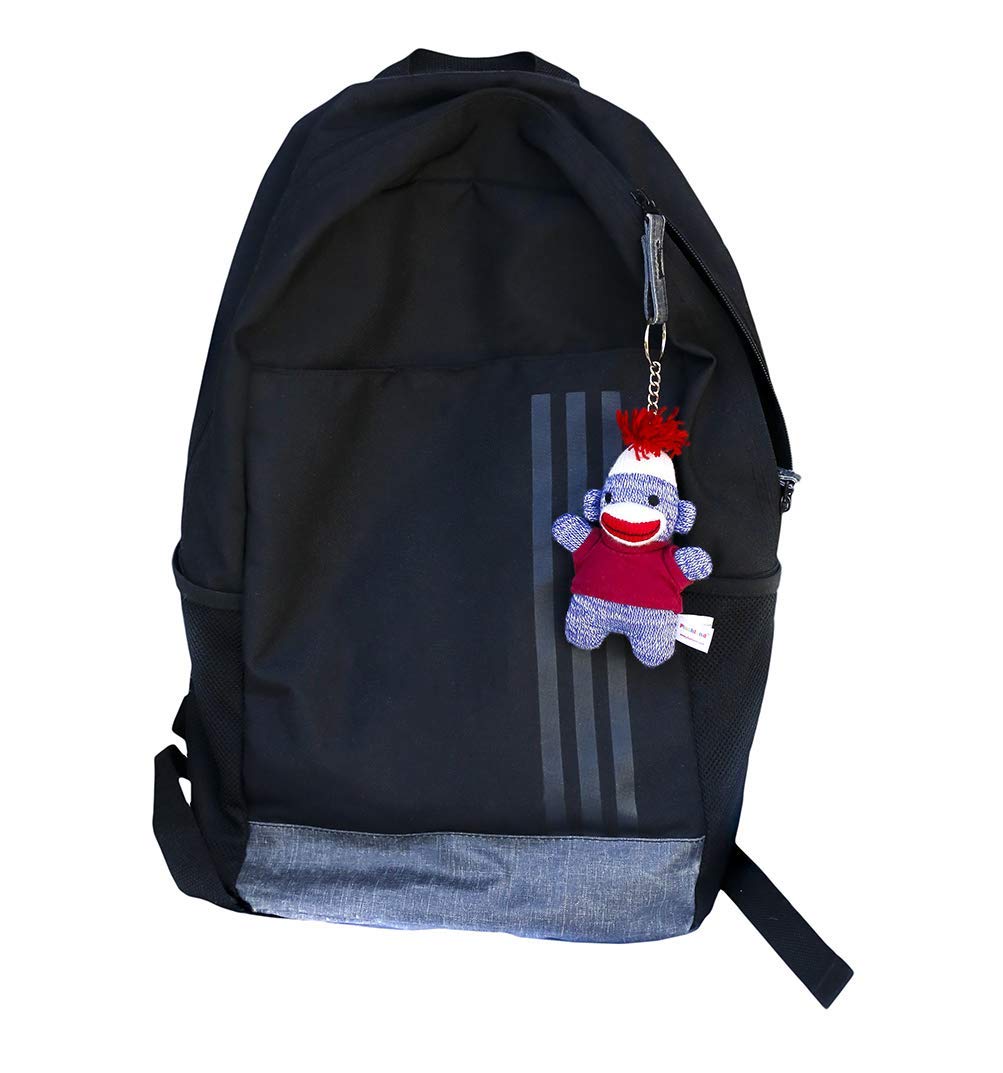 Plushland Colors Of Love Sockiez Keychain 4 Inches Personalized Gift - Custom Text On T-Shirt - Great Present For All Ages. (Bro
