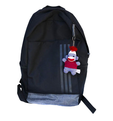 Plushland Colors Of Love Sockiez Keychain 4 Inches Personalized Gift - Custom Text On T-Shirt - Great Present For All Ages. (Bro