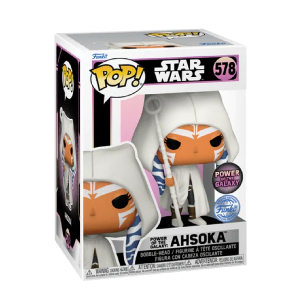 Funko Star Wars: Power Of The Galaxy - Ahsoka 578 Exclusive Bundled With Pop Protector