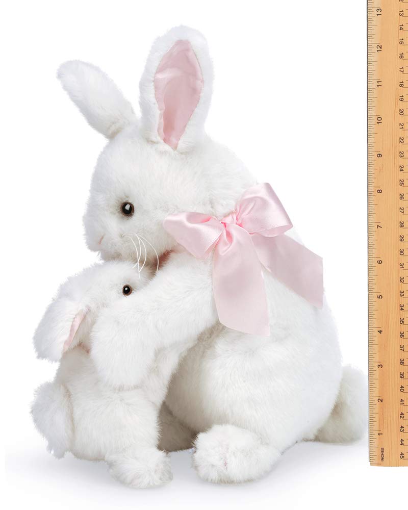 Bearington Some Bunny Loves You White Plush Stuffed Animal Bunny Rabbit, Adorable, Cuddly, Great Gift For Bunny Lovers Of All Ag
