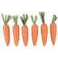 Jute Spring and Easter Fabric Carrots - 6 Pieces - 3 Inches Tall