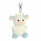 Aurora Adorable Palm Pals Skyla Blueberry Cow Clip-On - Fun Collectible Plush for Kids and mature-themed Collectors - Perfect for Decorating Rooms and Birthday Gifts - Blue 4 Inches