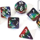 Sirius Dice Sdz000110 7 Piece Transparent Rainbow Dice Set - White