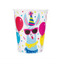 Unique Llama Birthday Multicolor Paper Cups - 9 Oz (Pack of 8) - Vibrant & Fun Party Drinkware, Perfect for Birthday Celebration