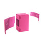 Watchtower 100+ Xl Convertible Deck Box - Double-Sleeved Card Storage, Card Game Protector, Nexofyber Surface, Holds Up To 100 Cards, Pink Color, Made By Gamegenic