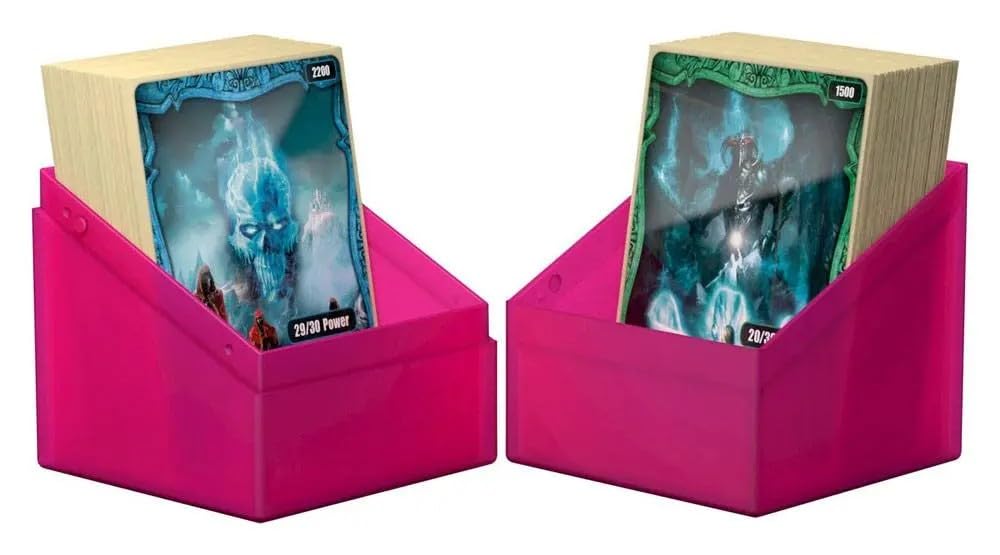 Ultimate Guard Boulder 100+ Classic, Deck Case For 100 Double-Sleeved Tcg Cards, Rhodonite, Secure & Durable Storage For Trading Card Games, Soft-Touch Finish