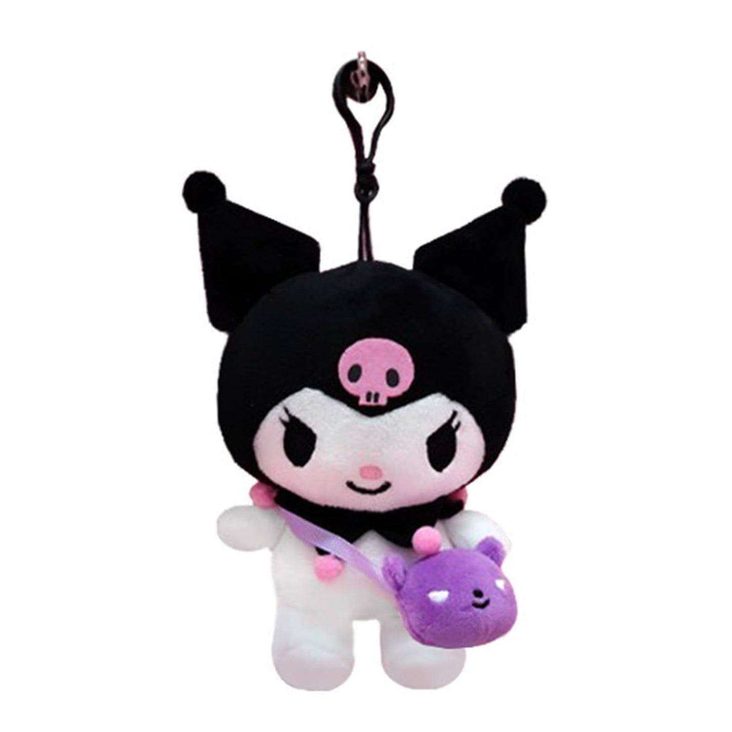 Priming Water Friends Bag Hook Cutie Hello Kitty Friends Character Plush Bag Clip Keychain Backpack Hanger 1Pc 4.7In(5Set)