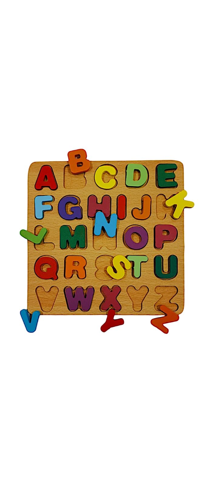 TATV QALAA Alphabet Puzzle Letter Puzzles for Toddlers 1 2 3 Years Old Educational Learning Toys Alphabet with Puzzle Board & Le