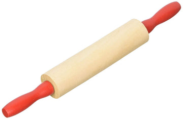 7.5 Inch Wood Child fts Rolling Pin, Play Doh, Kitchen Party Fun