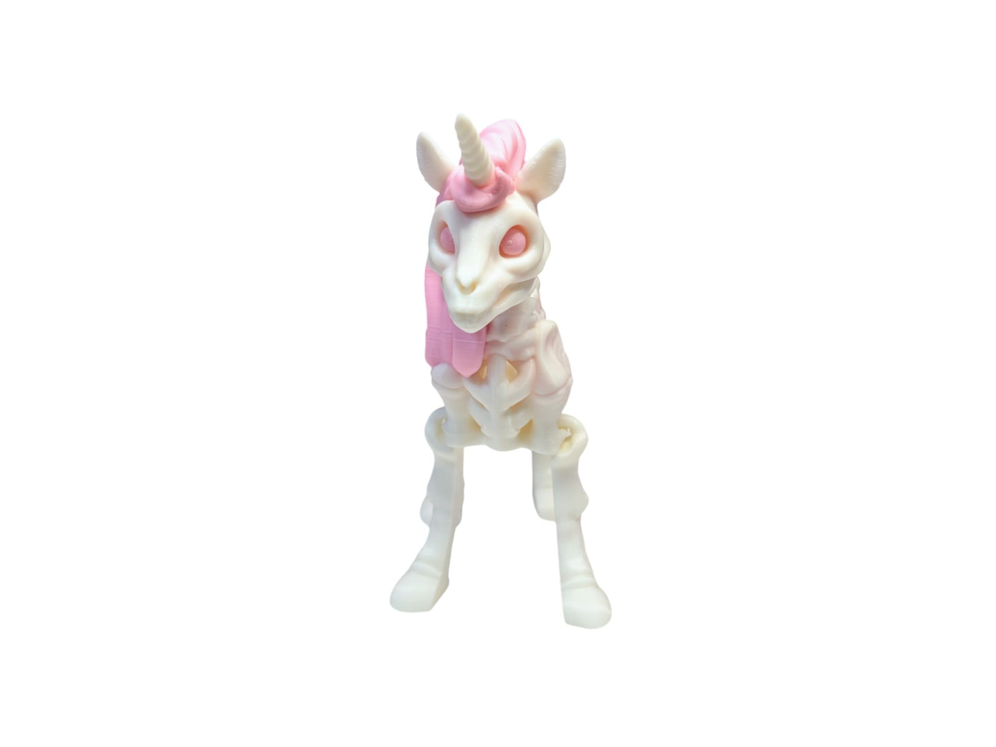 Skeleton Unicorn Fidget Toy, 3D Printed, Articulated