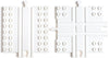 Block Platform Combo Pack, 1 Straight 1 Cross Track, Connect Wooden Train Tracks And Blocks/Bricks, Universal Compatible Connect