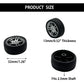 10Pcs Toy Car Wheels 32Mm Rubber Tire Wheels With Metal Shaft For Rc Car Truck Diy Model Toy Wheel Replacement Accessories (2.5X