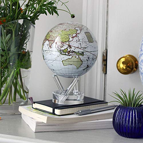 Mova Globe Antique Terrestrial White 4.5'
