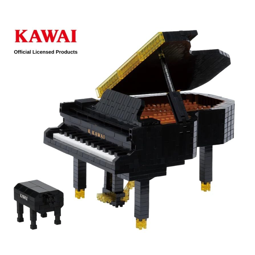 Nanoblock - Instruments - Kawai Grand Piano, Advanced Hobby Series Building Kit
