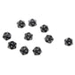 Yiotfandoll 10PCS Polyhedral Dice D20 Dice 20mm Acrylic 20 Sided Dice Game Dice for RPG MTG DND Dice Table Games (Black)