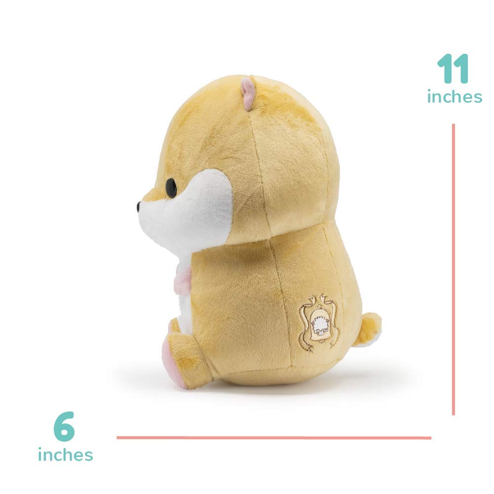 Bellzi Hamster Cute Stuffed Animal Plush Toy - Adorable Soft Brown Hamster Toy Plushies And Gifts - Perfect Present For Kids, Ba