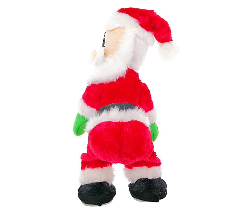 Alimitopia Twerking Santa Electric Toy,Christmas Musical Doll Dancing And Singing Xmas Plush Wiggle Hip Santa Claus Electric Toy Funny Gift(English Song)