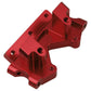 Hobbypark Aluminum Front Bulkhead Upgrade Parts for 1/10 Traxxas Slash 2WD Rustler Stampede Bandit Replace 2530 2530A, Red Anodi