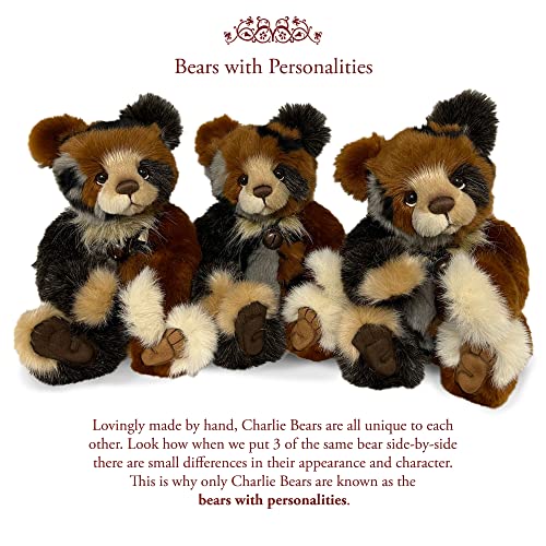 Charlie Bears – Annie Versary | 2023 Long Plush Fluffy Brown And Beige Teddy Bear