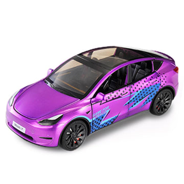 1/24 Model Y Toy Cars Alloy Diecast Model, Pull Back Model Y Model Car with Light, Big Model Y Diecast Car Model Toy Suitable fo