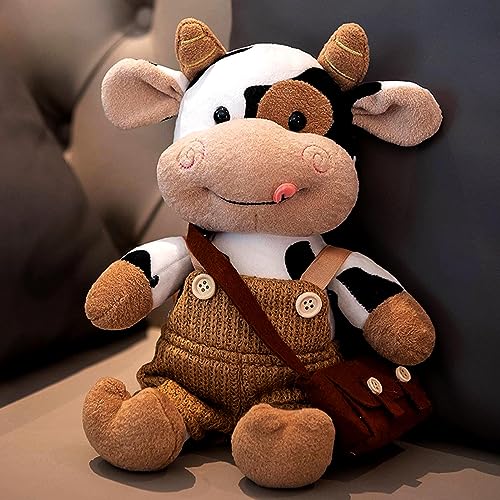 Smy Linuue Cute Soft Plush Cow Toy Kids Birthday Gift 12 Inch Cow Plush Stuffed Animal Toy For Kids